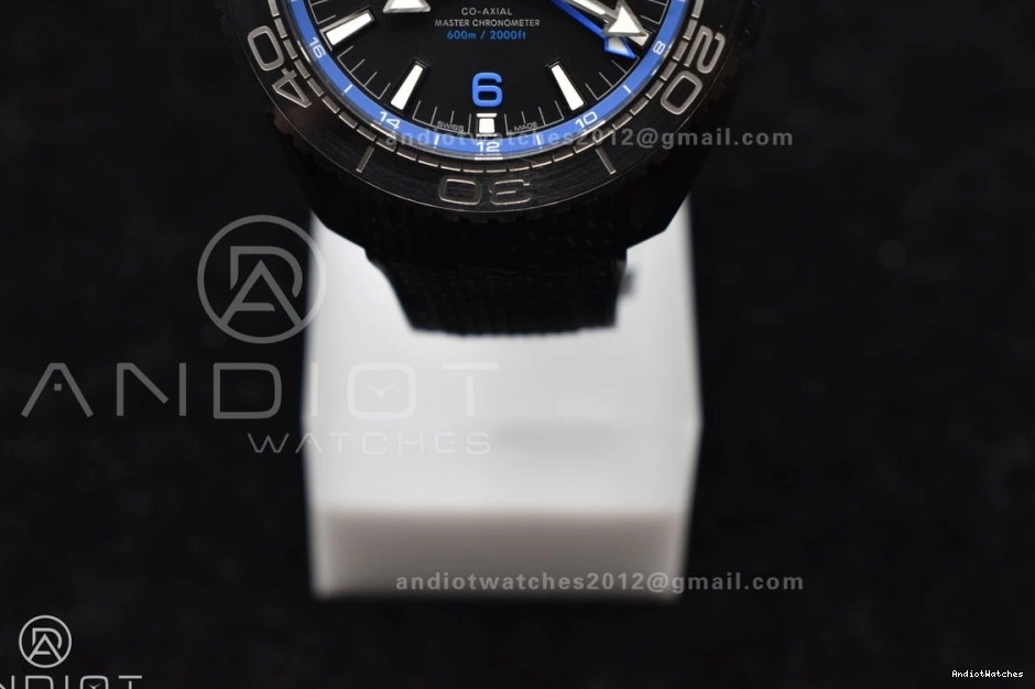 on Real 1023 Edition VSF Super 1:1 Ocean Best Black Strap Planet A8906 Black Blue Deep Clone Ceramic 45.5mm Nylon HighQuality 1231